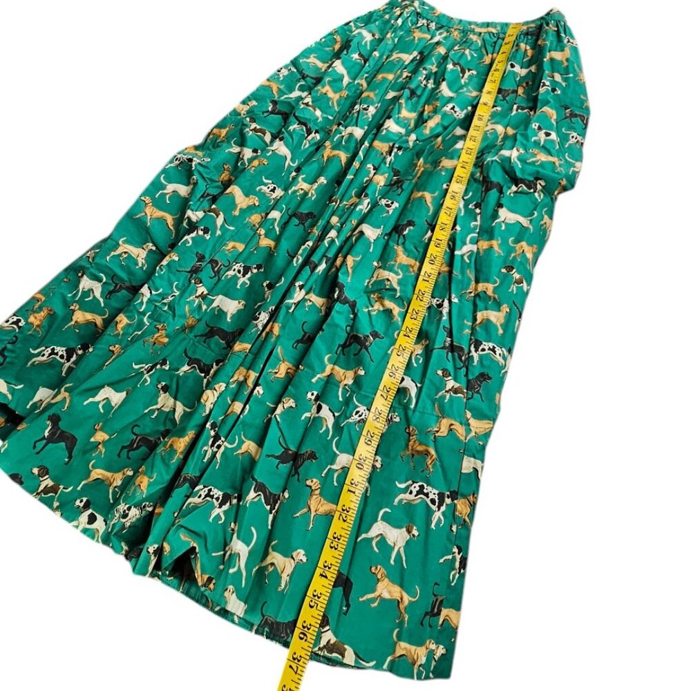 Anthropologie Maeve The Jacie Poplin Printed Maxi Skirt