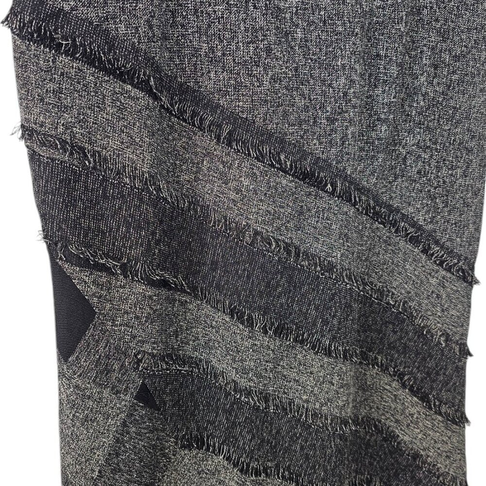 Tribal Womens Multi Print, Lagenlook, Fringe Midi Skirt