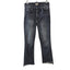 MOTHER Womens The Insider Crop Strep Fray Jeans