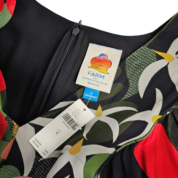 Farm Rio x Anthropologie Long-Sleeve V-Neck Floral Maxi Dress – Luxy Thrift