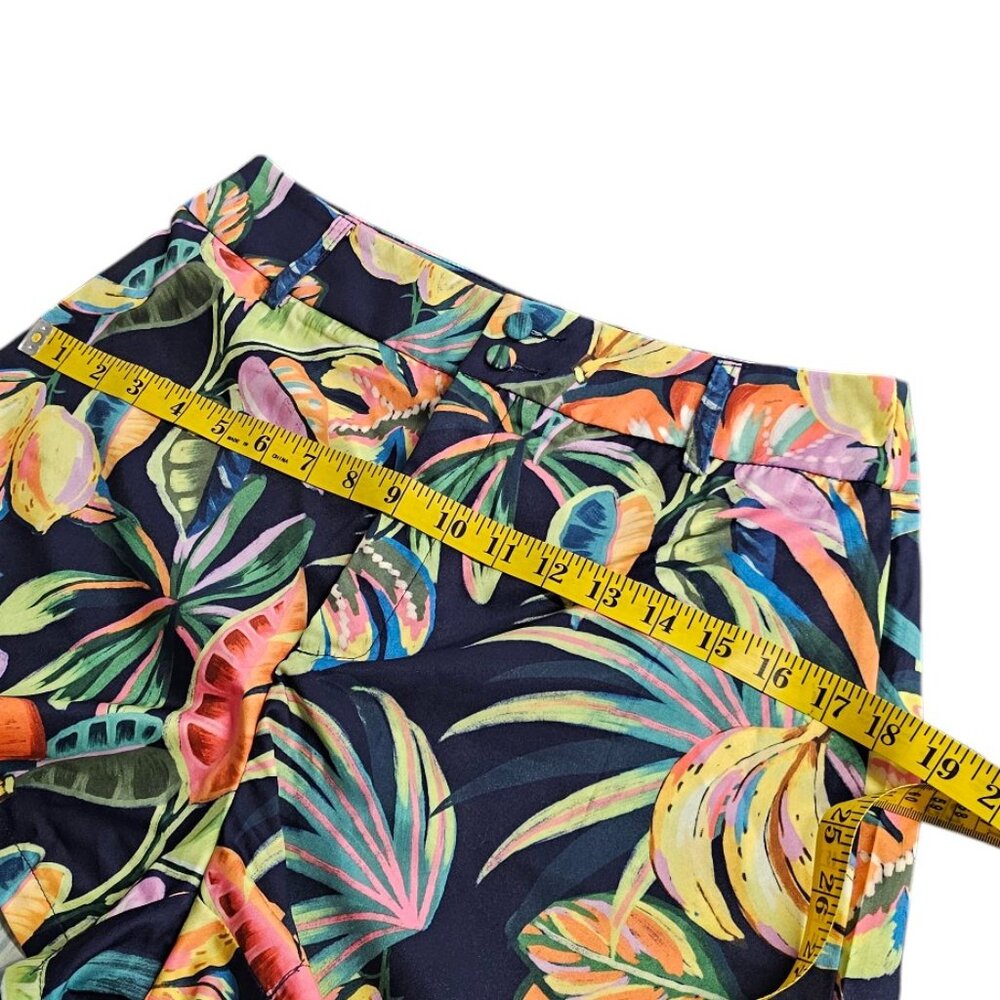 SHEIN Womens Tropical Print High Rise Shorts
