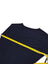 Betabrand Kiley Asymmetrical Hem Long Sleeve Navy Blue Top