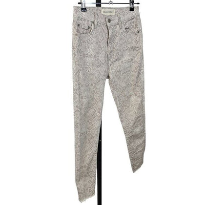 Denim Forum Womens The Lola High Rise Skinny Crop