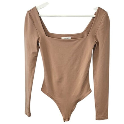 Aritzia Babaton Contour Square Neck Long Sleeve Bodysuit