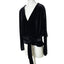 Good American Velour V-Neck Dolman Wrap Top