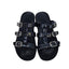 Vionic Womens Misa Black Patent Slip On Sandals