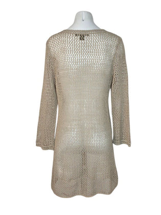 Tommy Bahama Linen Blend Open Knit Swim Cover Up Dress