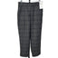 Zara Check Plaid Soft Straight Leg Pull On Pants