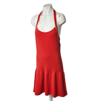 Anthropologie Daily Practice Ribbed Halter Knit Mini Dress