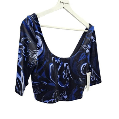 Athleta Exhilarate Velvet Crop Top