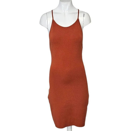 Aritzia Babaton  Anderson Sculpt Knit Cross Back Dress