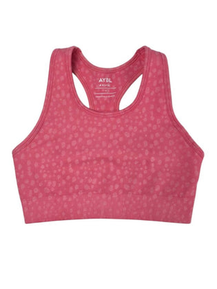 AYBL Pink Print Pullover Sports Bra