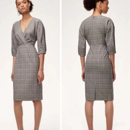 Aritzia Babaton Kurt Plaid Dress