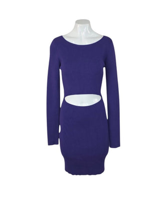 Aritzia Wilfred Free Cut Out Knit Long Sleeve Mini Dress