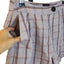 Frank & OakLinen Lyocell Plaid High Rise Shorts