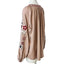 Free The Roses Oversized Embroidered Pink Tunic