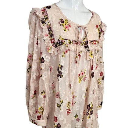 Kate Spade New York In Bloom Chiffon Blouse