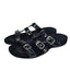 Vionic Womens Misa Black Patent Slip On Sandals