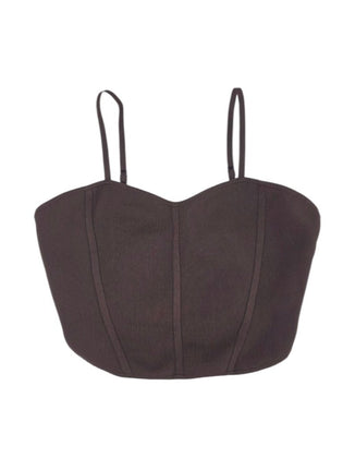 Aritzia Babaton Sculpt Knit Bustier Crop Top