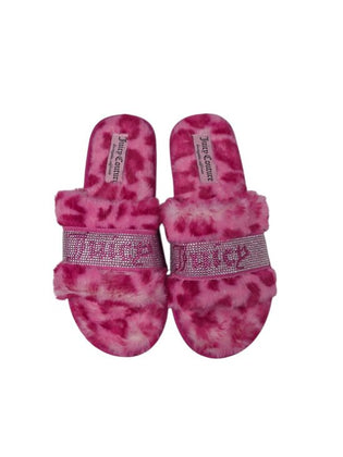 Juicy Couture Faux Fur Slip On Slippers