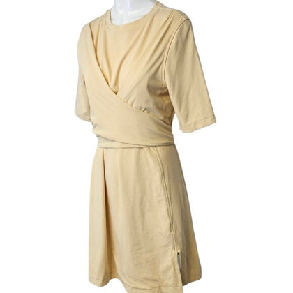 Lululemon Cotton Wrap-Front T-Shirt Dress
