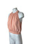 Aritzia Wilfred High Neck Open Back Tie Blouse