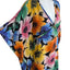 Love Moschino Silk Floral V-Neck Tie Back Dress