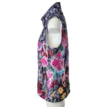 Simply Art Dolcezza Abstract Floral  Quilted Vest