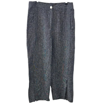 Habitat 100% Linen Wide Leg Slit Bottom Pants