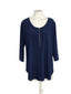 Sympli 3/4 Sleeve Zip Up Jersey Stretch Top