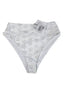 Beach Riot Hazel Bikini Bottoms, Embroidered, Floral, High Rise, White, Size L