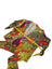 Maison D'Amelie Linen Blend Tropical Print 3/4 Sleeve Wrap Shirt
