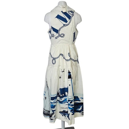 Anthropologie Maeve Sleeveless Midi Shirt Dress