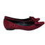 Stuart Weitzman Suede Bow Flats