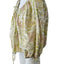 Charlie Holiday Linen  Blend Floral Puff Sleeve Tie Blouse
