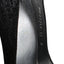 Stuart Weitzman Bowright Black Metallic Sparkle Lame High Heel