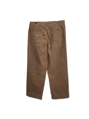 Quince Organic Stretch Corduroy Cropped Wide Leg Pants