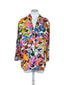 Jams World 3/4 Sleeve Hawaiian Polka Fern Blouse