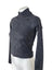 Lululemon Rest Less Cropped Half Zip, Logo Letter Black/Graphite, Size 2