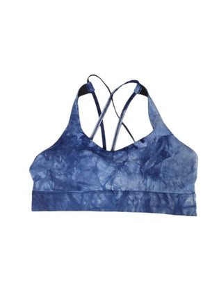 ZYIA Strappy Back Diamond Dip Tie Dye Sports Bra