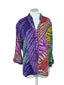 Jams World Long Sleeve V-Neck Multi Colored Blouse