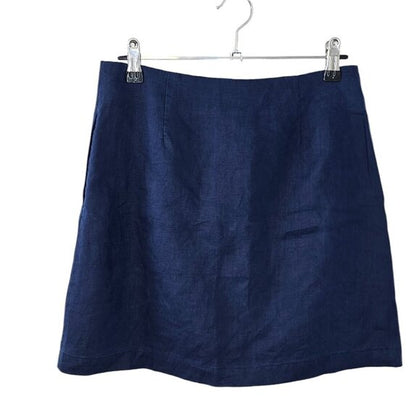Aritzia Wilfred 100% Linen Button Front Mini Skirt