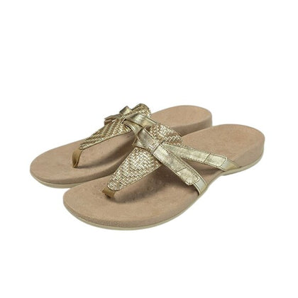 Vionic Karley Gold Thong Sandals