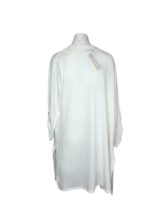 LAURA Open Front Roll Sleeve Cardigan