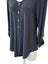 Sympli Button Front Slinky Ruched Sleeve Blouse