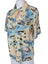 RE/DONE Bird Print Button Up Short Sleeve Shirt