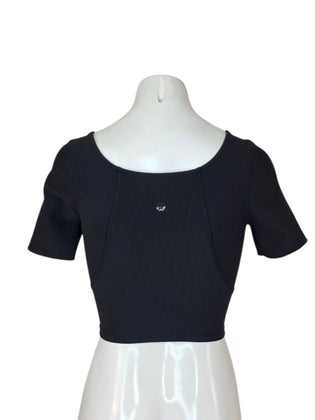Lululemon Ribbed Contour V-Neck Yoga Short Sleeve Shirt