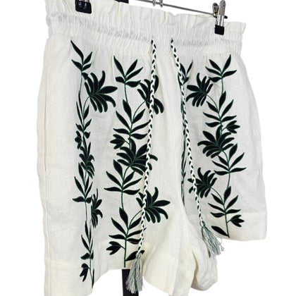 House of Harlow 1960 Embroidered Paperbag Shorts