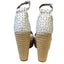 Tabitha Simmons Harp White Flower Perforated Leather Wedge Jute Sandals