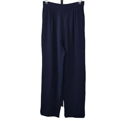 St. John Collection High Rise Pleated Santana Knit Pants